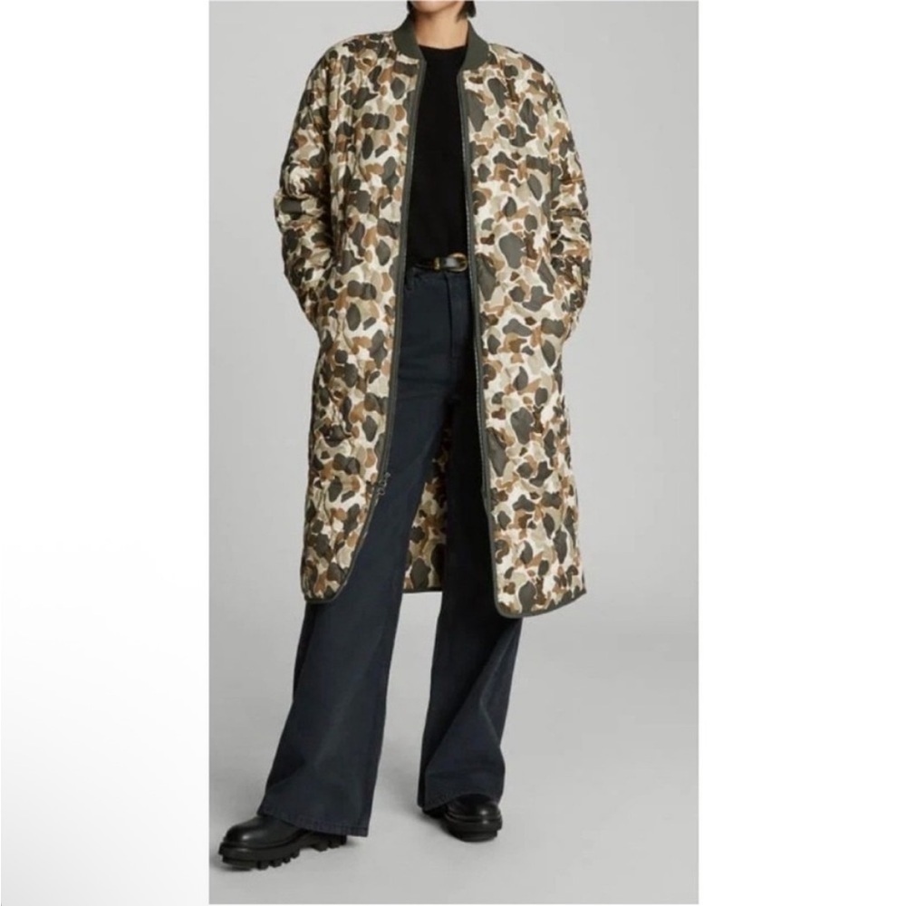 Everlane The ReNew Long Liner in the Biscotti Camo size XS new